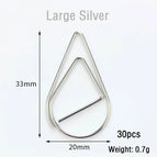 Large Silver 30pcs
