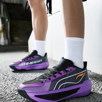 large-size basketball shoes wear-resistant summer sports sneaker with shock absorption professional combat for student children
