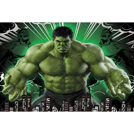 Marvel Superhero Hulk The Avengers Boys Kids Room Gifts Birthday Party Backdrop Custom Decor Photography Studio Props Background