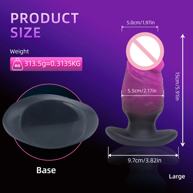 Dildo Anal Plug Huge Real Penis 4 Size Wearable Sex Toys For Men Women Butt Massager Soft Silicone With T Base Penetration Anal