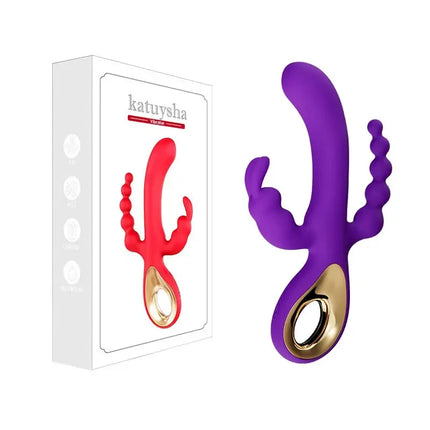 3-in-1 Dildo Rabbit Vibrator for Women G-Spot Orgasm Masturbator Anal Plug Clitoris Stimulator Female Masturbation Sex Toys 18+