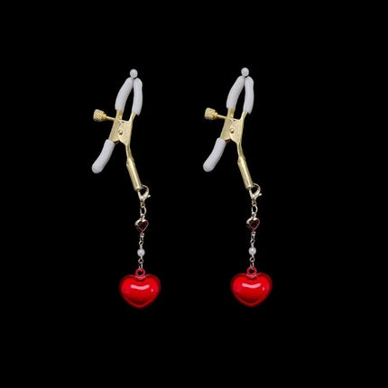 5Types of Heart-Shaped Nipple Clamps All-in-One SM Training Adult Teasing Breast Stimulation Sexy Accessories for Women Sex Toys