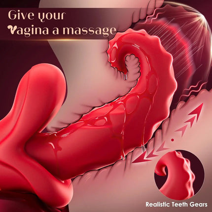 Thrusting Licking Tongue Vibrator for Women G Spot Clit Stimulator Female Masturbation Nipples Vagina Massager Adults Sex Toy