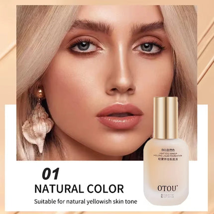 OTOU 30ml Liquid Foundation Concealer Long-Lasting BB Cream Waterproof for Dry to Oily Skin Brightening Skin Care