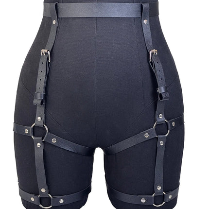 Women Sexy Leg Harness Pu Leather Thigh Garter Belt Gothic Clothing Bdsm Bondage Lingerie Suspenders Fetish Clothing Accessories