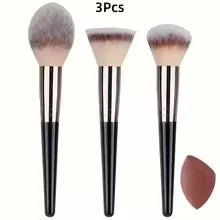 Professional Makeup Brushes Set 1-15Pcs Foundation Powder Contour Highlight Concealer Eyeshadow Brow Blending Brush Kabuki Tools