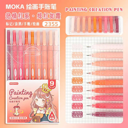150/6 Colors Colors Large Capacity Acrylic Gel Pen 1.0mm Painting Drawing Student Writing Pen Office School Supplies Stationery
