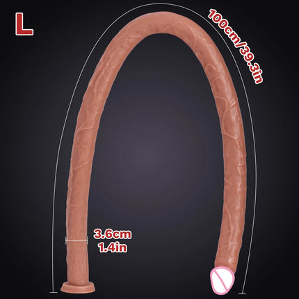 Extra Long Realistic Dildos G-Spot Stimulation Deep Touch Penis Vagina Anal Massage Penetration Dick Sex Toys for Women and Men