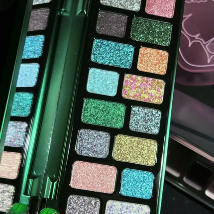 Qianyan Cheeryep 16 Color Eyeshadow Palette Glitter Chamelon Matte Pearlescent Flash Plate Cowherd Sequins