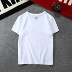 L / White short-sleeved