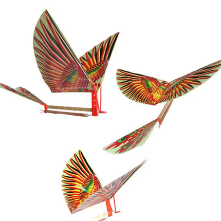 Outdoor Planes Aircraft Model Toy Children Model Building Kits DIY Ornithopter Birds Toys Rubber Band Power Handmade