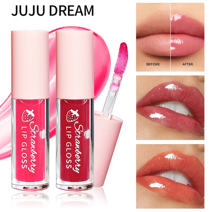 6PCS Soft  Luminous Hydrating Texture, Long-Lasting Moisturizing Pigmented Lip Gloss, Natural Shimmer Finish,  Gift for Women