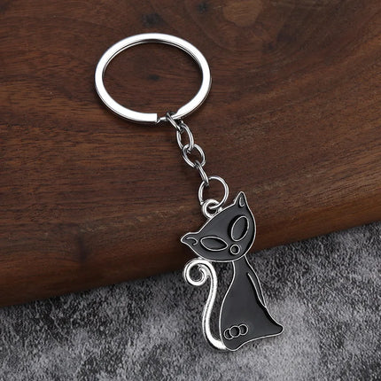 1PC Luxury DIY Keychain, Inspired Creative Kitten Keychain, Women's Car Bag Metal Keychain Accessories Pendant, Car Hanging Accessories Luggage Accessories Personalized Gifts