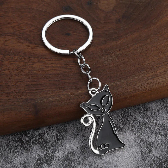 1PC Luxury DIY Keychain, Inspired Creative Kitten Keychain, Women's Car Bag Metal Keychain Accessories Pendant, Car Hanging Accessories Luggage Accessories Personalized Gifts