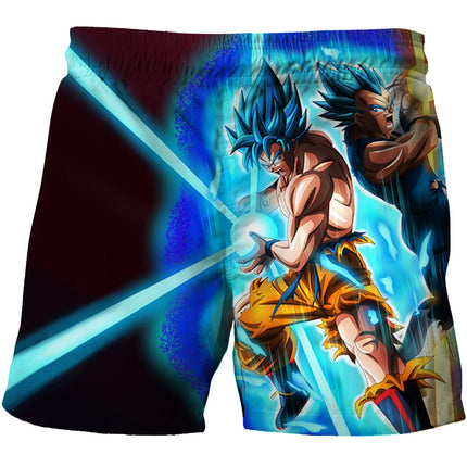 Japanese Cartoon Dragon Ball Z Children's Boys Shorts Beach Pants Summer Cartoon Cute Boys Beach Pants Shorts