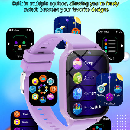 2025 New Smart Watch For Children HD Touch Screen Camera 18 Games Sleep Monitoring Alarm Clock Calculator Birthday Gift Boy Girl