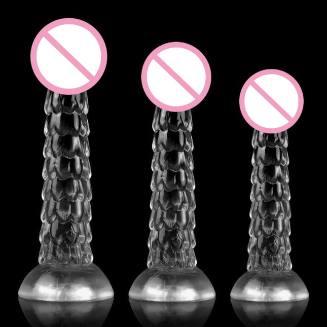 HOT! Dragon Dildo with Suction Cup - Soft Anal Plug & Butt Whip Dilator for Women and Men - Fantasy Sex Toys for Adults Pleasure