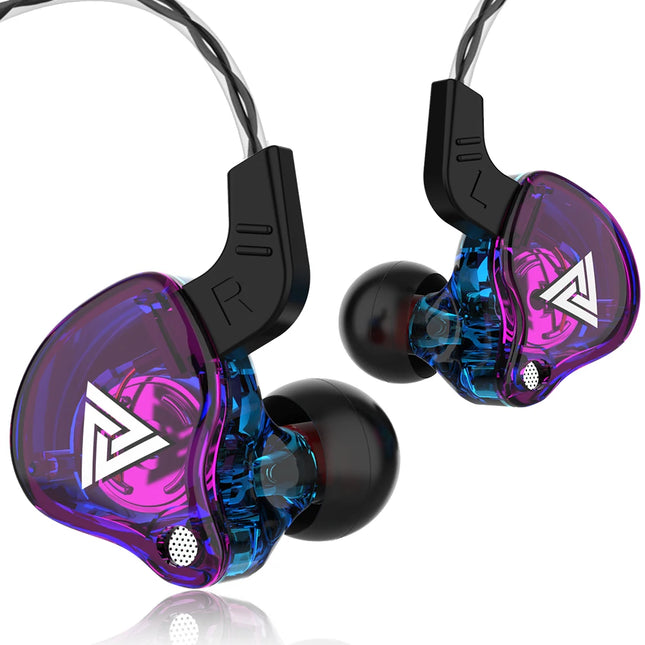 Original QKZ AK6 AKX In Ear Earphone Dynamic Driver Unit Headphone With Mic Stereo Sports HIFI Subwoofer Headset Monitor Earbuds