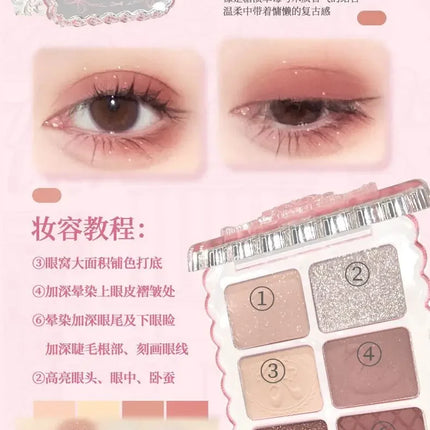Gogotales Gem Series Eyeshadow Disc Ballet Swan Earth Color Korean Daily Light Makeup Matte Pure Sexy Portable Eyeshadow Makeup