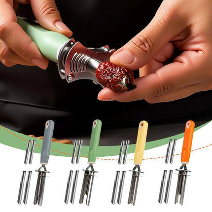 Stainless Steel Apple Corer Red Dates Pear Seed Remover Multi-function Fruit Seed Core Remover Slicer Knife Kitchen Gadgets