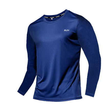 Ice Silk Long Sleeve T-Shirt Men - Quick Dry Sun Protection