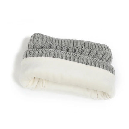 Kids Winter Hat Scarf Gloves Set Girls Knitted Scarf 3pc Set Childs Winter Warm Neck Scarves Beanie Cap For Boy Baby Gloves Suit