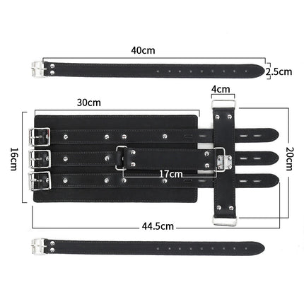BDSM Bondage Body Restraints Reverse Back Handcuffs Adult Products Sex Game PU Leather Cuffs Sex Toys for Women Couples