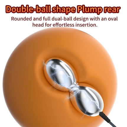 New Bipolar Electric Shock Anal Plug Vestibular Male and Female Metal Anal Plug SM Remote Electric Shock Stimulator Sex Toys 18+