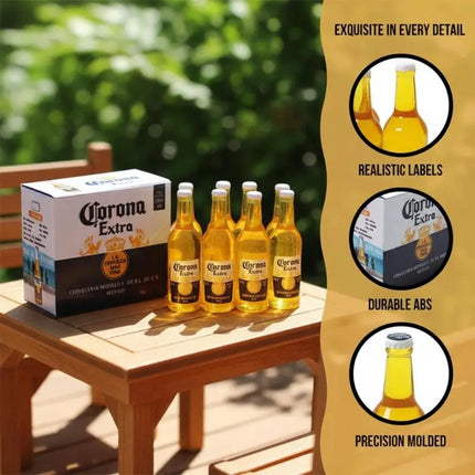 112 Dollhouse Miniature Corona Beer Case 1 Set for Kids DIY Pretend Bar Scene Decoration