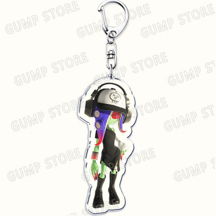 Popular Video Game Keychains for Accessories Bag Keyrings Marina Ida Inklings Pearl Houzuki Marie Octoling Jewelry Gamer Gifts
