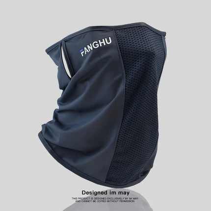 Summer Balaclava Ice Silk Breathable Anti-UV Cycling Face Scarf Neck Cover Sunscreen Cooling Outdoor Hiking Driving Running Mask
