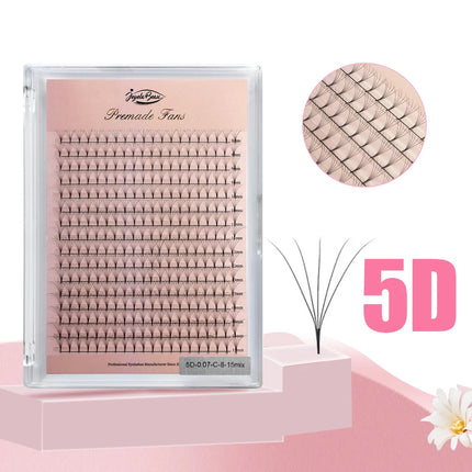 Goddess Premade Volume Fans 4D 5D 6D 7D 8D 10D 12D 14D 16D 20D Individual Lashes Extension Pointy Stem 320 Fans  Faux Mink
