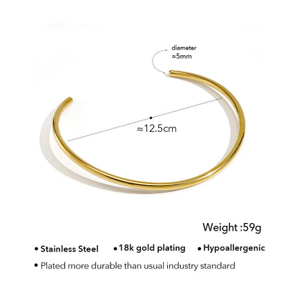 ENFASHION Para Mujer Oval Crystal Pendant Collar For Women's Stainless steel 18K Plated Gold High Street Fashion Jewelry P253622