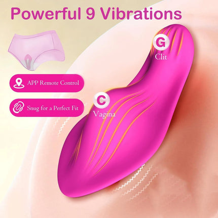 Wearable Bluetooth Panties Vibrator Vagina Clitoris Stimulator Massager APP Control Wearable Vibrating Egg Sex Toy for Adult