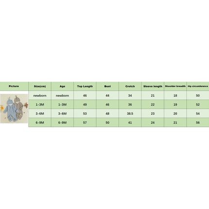 Infant Baby Fall Clothes Romper Stripe Print Long Sleeve Round Neck Full Length Jumpsuit with Hat 2 Pcs Set 0-9m