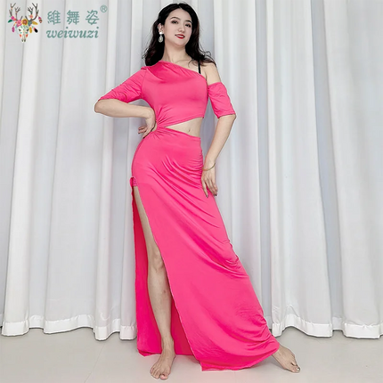 Belly Dancer Costume Women's Sexy Slimming Waist Revealing Dress Adult Oriental Belly Dancing Temperament  Practice Dresses