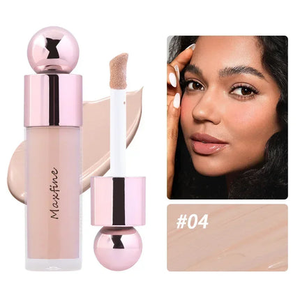 Cream Concealer Full Coverage Foundation Cream For Dark Skin Oil-Control Korean Moisturizing Foundation Lasting Base Makeup