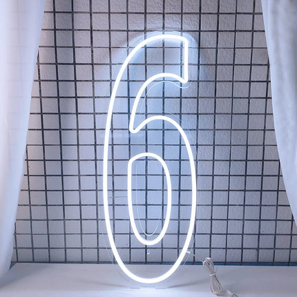 Extra-Large LED Neon Numbers Sign 76cm/100cm Stand up & Wall Mounted for Birthday Wedding Celebration Party Decor