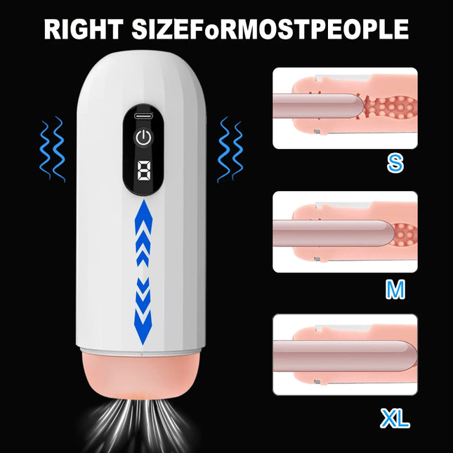 Automatic Male Masturbation Airplane Cup Vaginal Oral Penis Extension Ejaculation Exercise Adult Masturbation Sex Machine Toys