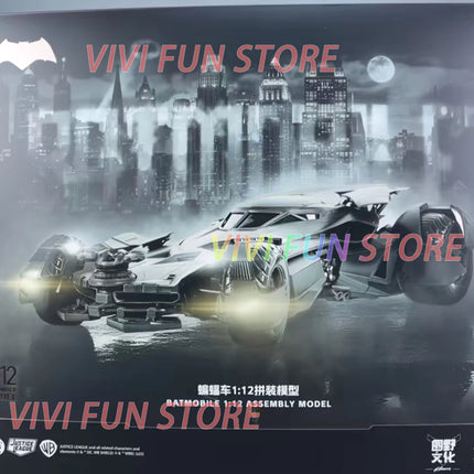 In Stock Xiwanshe BATMOBILE 1/12 ASSEMBLY MODEL Movable Model Toys Batman With LED Bat car