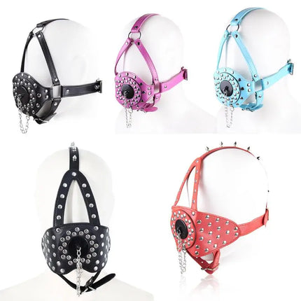 Adult Oral Sex Toys Exotic Bondage Gear Slave Gag Ring with Open Mouth Ball Gag for Couples Sexual Experimentation And Role Play
