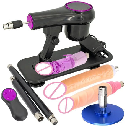 FREDORCH Portable Sex Machine Adjustable Speed Angle Automatic Wireless Control for Woman Man Masturbating Pumping Gun Sex Toys