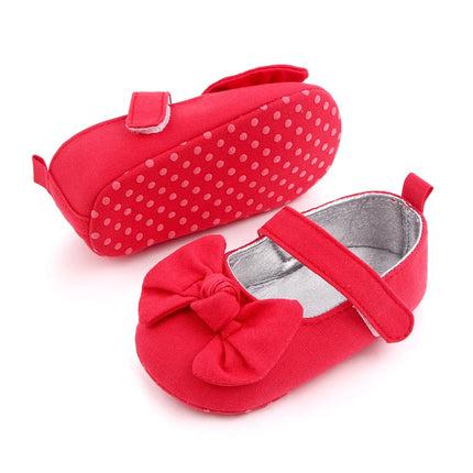 Baby Girl Princess Shoes Soft PU Classical Bowknot Beautiful and Cute for Newborn Girl Spring and Summer Prewalking 2023 Fashion