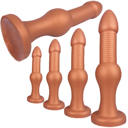 Big Long Knot Anal Plug Big Golden Butt Plug Anal Training Dilator Prostate Massage Masturbator Adult Sex Toys For Gay Men Women