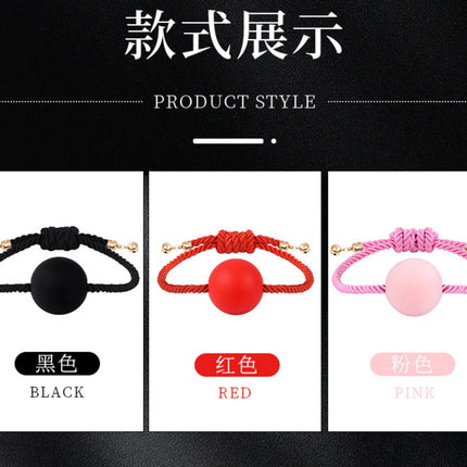Handmade Braided Rope Silicone Ball Gag – Female Forced Mouth Restraint, BDSM Training Toy, Adult Sex Toy & Adult Game