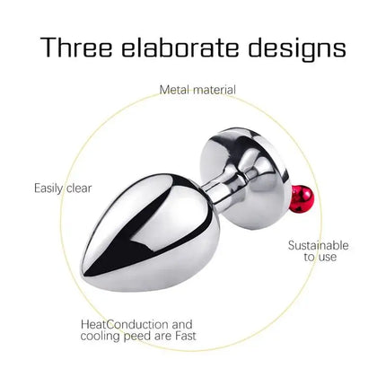 New Removable Butte Plug Stainless Steel Anal Plug With Bell Metal Chain Prostate Massager Adult Erotic Sex Toys Couples Women