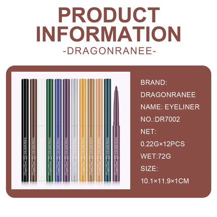 Eyeliner Pen Is Waterproof, Sweat-Proof, Does Not Smudge, Easy for Beginners to Use, Green, Purple, Black, Long-Lasting, Non-Fading Eyeliner Pen