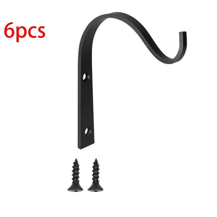 3/6Pcs Metal Hooks J-hook Vintage Wall Hanger Screw Hooks For Bathroom Kitchen Room Cloth Towel Rack Coat Hat Holder