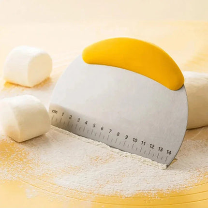 Flour Cutter Stainless steel Bake Scraper Cream Cake Dough Knife Scraper Household Kitchen Baking Tool Large Cutting Knife