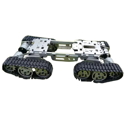 Robot Tank Car Chassis Shock Absorption Caterpillar Crawler Car with DC Motor Overcoming Obstacles Drift Car DIY STEM Toy Parts